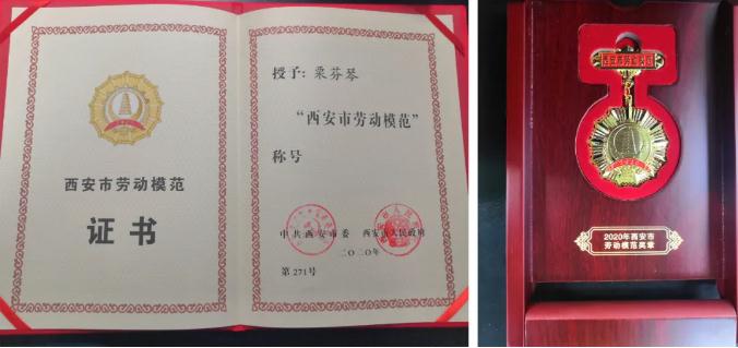壹定发股份栗芬琴荣获“西安市劳动模范”荣誉称号 壹定发股份栗芬琴荣获“西安市劳动模范”荣誉称号