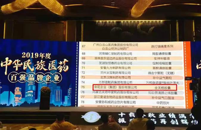 壹定发股份再次入选“中华民族医药百强品牌企业” 壹定发股份再次入选“中华民族医药百强品牌企业”