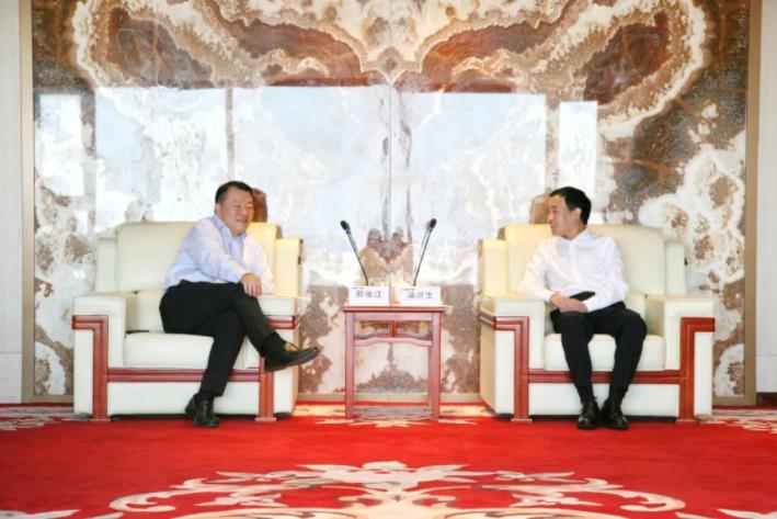 陕西中医药大学党委副书记蒲济生一行莅临壹定发股份考察交流 陕西中医药大学党委副书记蒲济生一行莅临壹定发股份考察交流