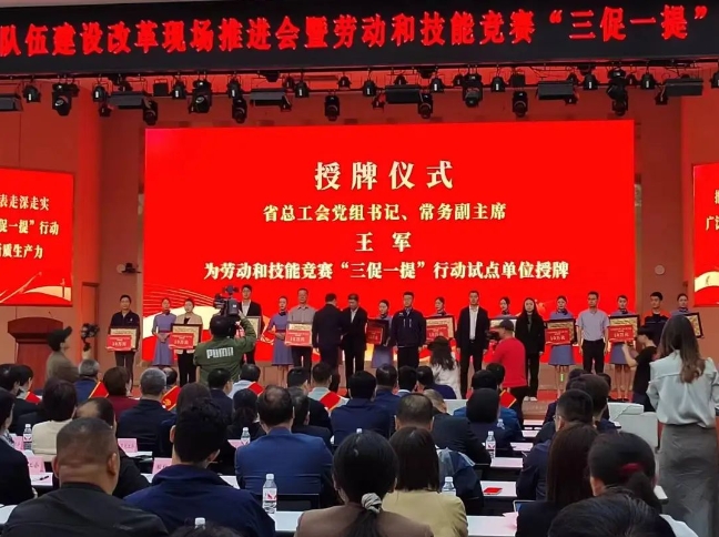 壹定发股份被评为劳动和技能竞赛“三促一提”行动示范单位 壹定发股份被评为劳动和技能竞赛“三促一提”行动示范单位